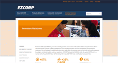 Desktop Screenshot of investors.ezcorp.com